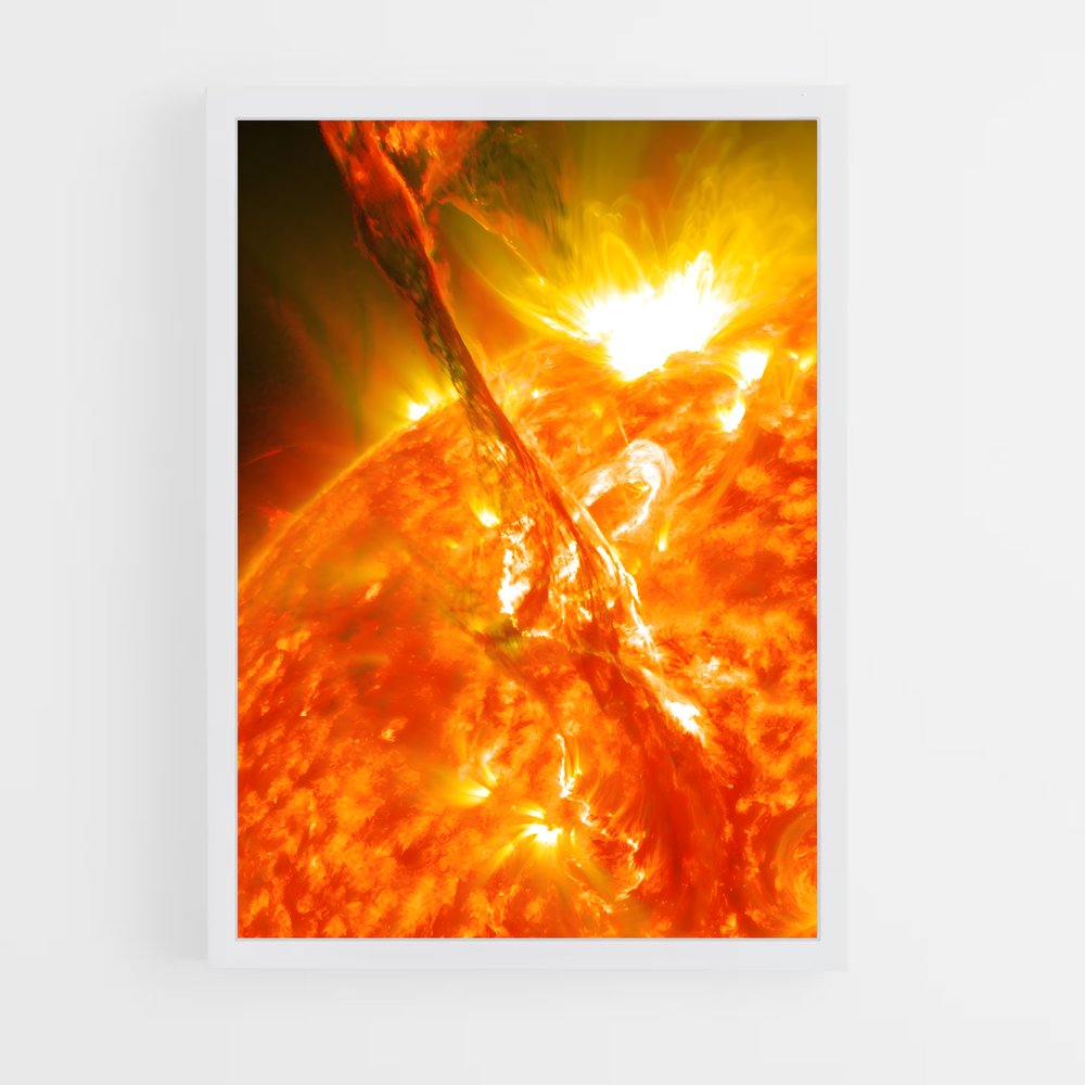Poster lumineux explosion solaire – affiche Système solaire (vue 3)